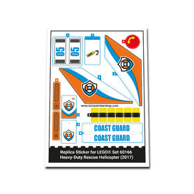 Replacement Sticker for Set 60166 - Heavy Duty Rescue Helicopter