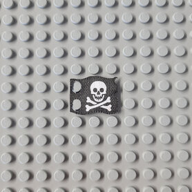 Custom Cloth - Black Flag with Jolly Roger (2335p30)