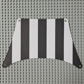 Replica Sailbb06 - Cloth Sail 27 x 17 Top with Black Thick Stripes Pattern