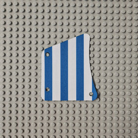 Replica Sailbb27 - Cloth Sail 9 x 11, 3 Holes with Blue Stripes Pattern