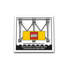 Replacement Sticker for Set 3402 - Grandstand with Lights