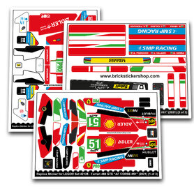 Replacement Sticker for Set 42125 - Ferrari 488 GTE AF CORSE #51