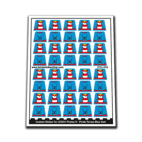 Custom Sticker - Pirates II - Pirate Torsos Blue Vest