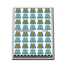 Custom Sticker - Pirates III - Pirate Torsos Governor's Daughter