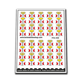 Custom Sticker - Pirates III - Pirate Torsos Soldiers Chess Queen