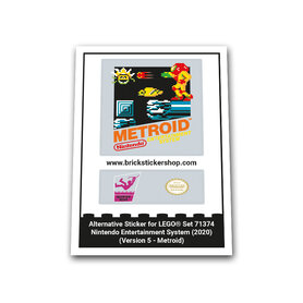 Alternative Sticker for Set 71374 - Nintendo Entertainment System (Metroid)