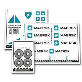 Replacement Sticker for Set 10219 - Maersk Container Train (Dark Azure Version)