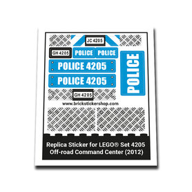 Replacement Sticker for Set 4205 - Off-road Command Center