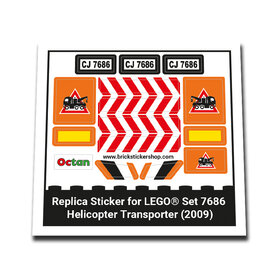 Replacement Sticker for Set 7686 - Helicopter transporter