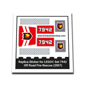 Replacement Sticker for Set 7942 - Off Road Fire Rescue