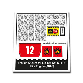 Replacement Sticker for Set 60112 - Fire Engine