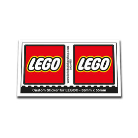 Custom Sticker - Lego Logo 55mm x 55mm