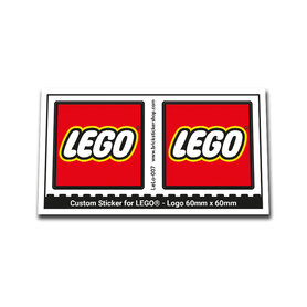 Custom Sticker - Lego Logo 60mm x 60mm