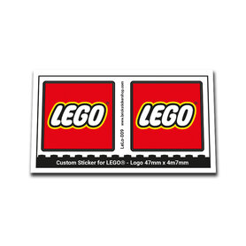 Custom Sticker - Lego Logo 47mm x 47mm