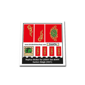 Replacement Sticker for Set 40499 - Santa's Sleigh