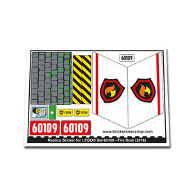 Replacement Sticker for Set 60109 - Fire Boat
