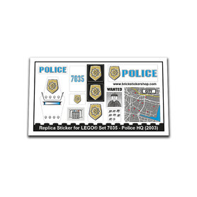 Replacement Sticker for Set 7035 - Police HQ