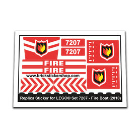 Replacement Sticker for Set 7207 - Fire Boat