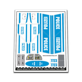 Replacement Sticker for Set 7723 - Police Pontoon Plane