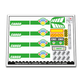 Replacement Sticker for Set 7733 - Truck & Forklift