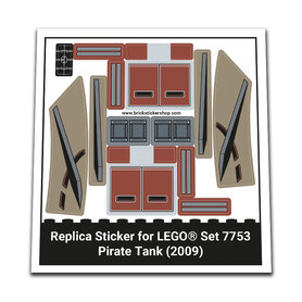 Replacement Sticker for Set 7753 - Pirate Tank