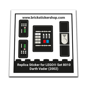 Replacement Sticker for Set 8010 - Darth Vader