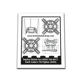Replacement Sticker for Set 8017 - Darth Vader's Tie Fighter