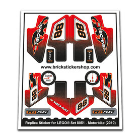 Replacement Sticker for Set 8051 - Motorbike