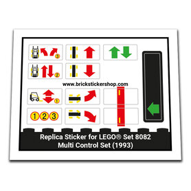 Replacement Sticker for Set 8082 - Multi Control Set