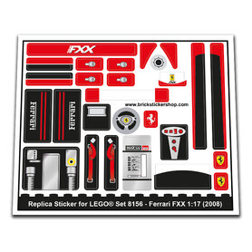 Replacement Sticker for Set 8156 - Ferrari FXX
