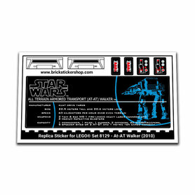 Replacement Sticker for Set 8129 - AT-AT Walker