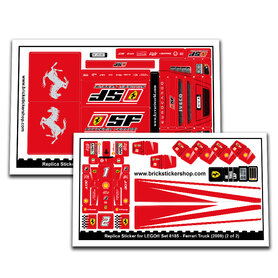 Replacement Sticker for Set 8185 - Ferrari Truck