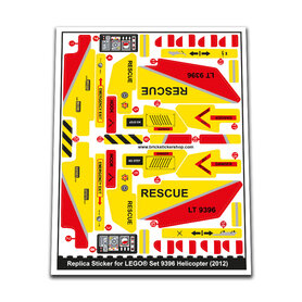 Replacement Sticker for Set 9396 - Helicopter