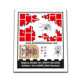 Replacement Sticker for Set 6242 - Soldier's Fort (Red Version)