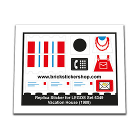 Replacement Sticker for Set 6349 - Vacation House