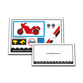 Replacement Sticker for Set 6373 - Motorcycle Shop