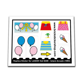Replacement Sticker for Set 6409 - Island Arcade