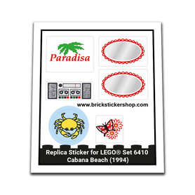 Replacement Sticker for Set 6410 - Cabana Beach