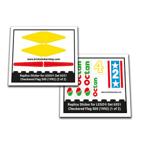 Replacement Sticker for Set 6551 - Checkered Flag 500