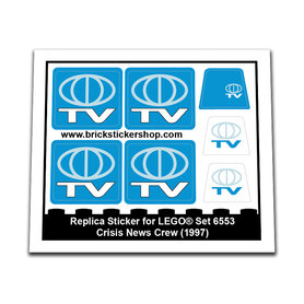 Replacement Sticker for Set 6553 - Crisis News Crew