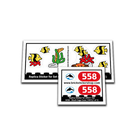 Replacement Sticker for Set 6558 - Shark Cage Cove