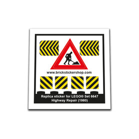 Replacement Sticker for Set 6647 - Highway Repair