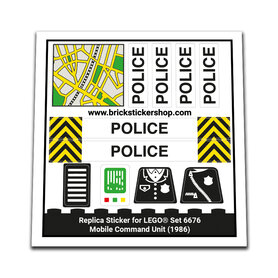 Replacement Sticker for Set 6676 - Mobile Command Unit