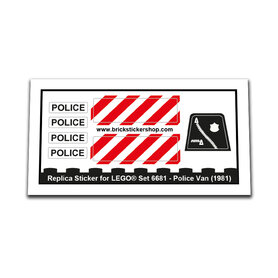 Replacement Sticker for Set 6681 - Police Van