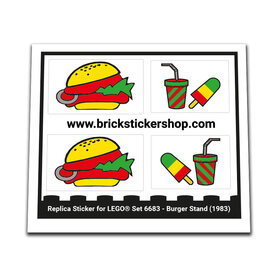 Replacement Sticker for Set 6683 - Burger Stand