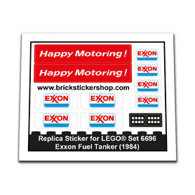 Replacement Sticker for Set 6696 - Exxon Fuel Tanker