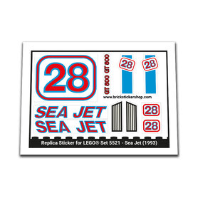Replacement Sticker for Set 5521 - Sea Jet