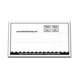 Replacement Sticker for Set 5540 - Formula 1 Racer