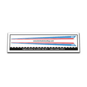 Replacement Sticker for Set 4011 - Cabin Cruiser