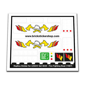 Replacement Sticker for Set 4020 - Fire Fighting Boat